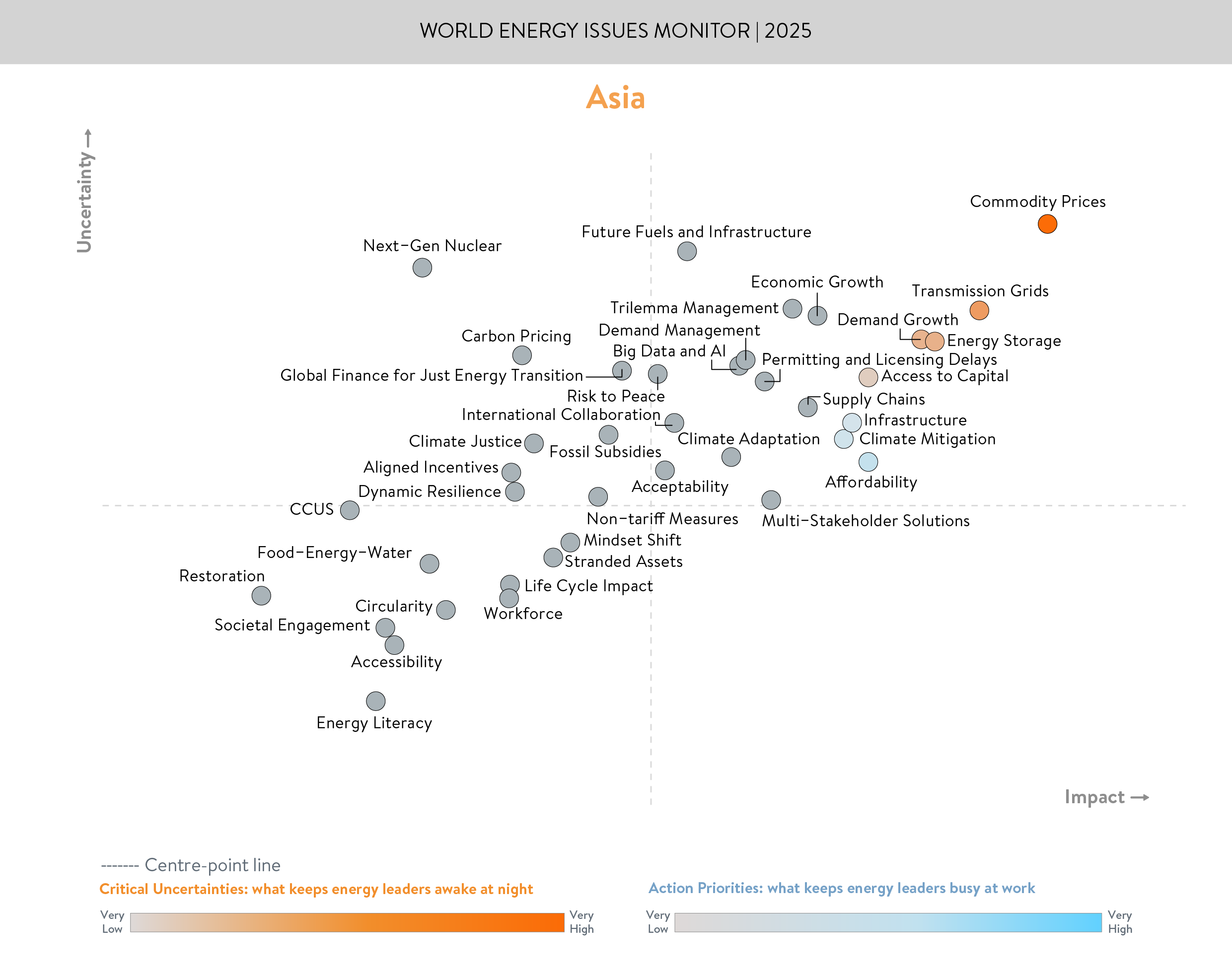asia, world energy issues monitor, critical uncertainties and action priorities